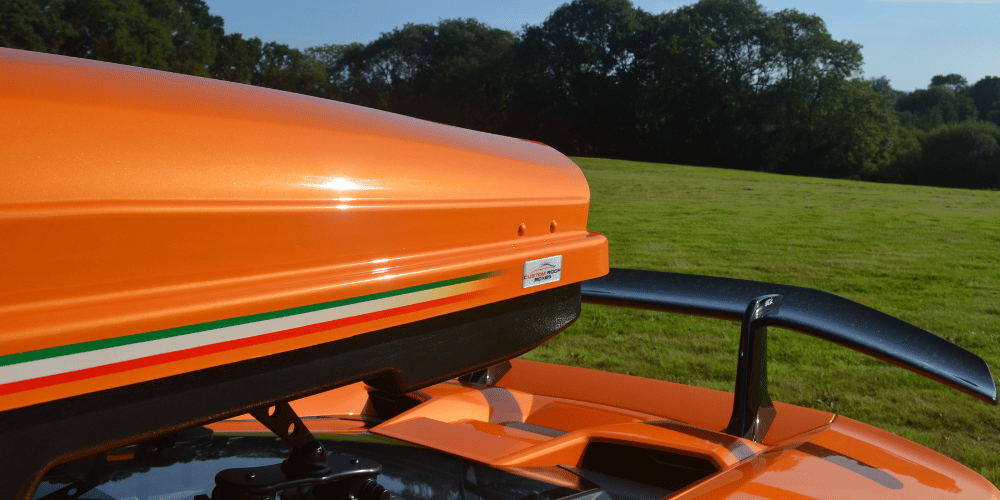 Orange box stripes